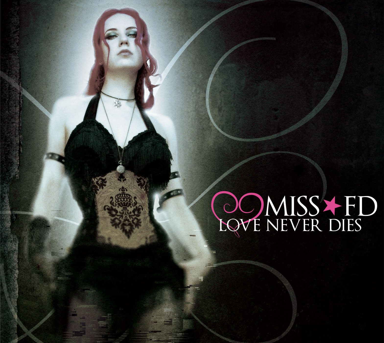 Love Never Dies, by Miss FD - album artwork by Devillin Labs
