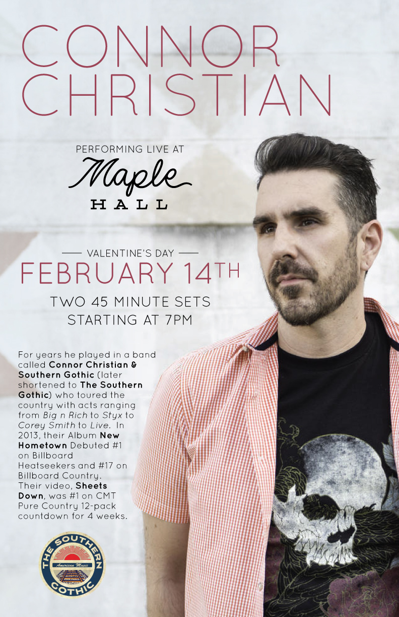 Flyer Design | Connor Christian at Maple Hall