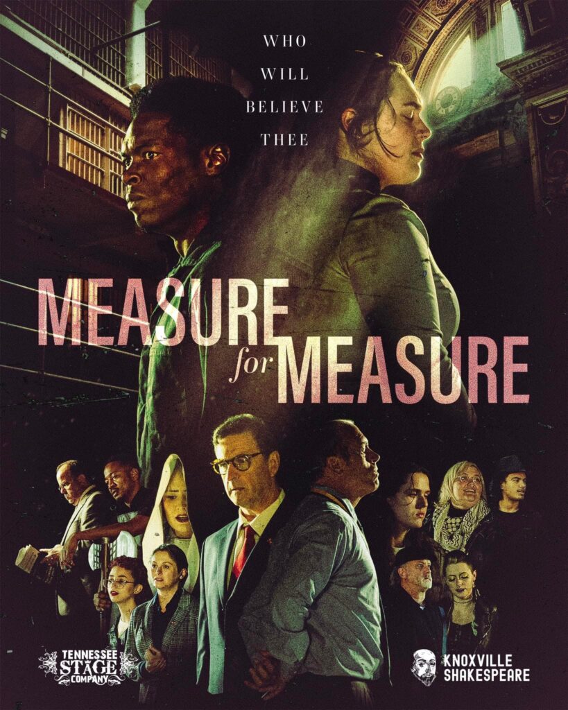 Movie poster design for Knoxville Shakespeare's Measure for Measure