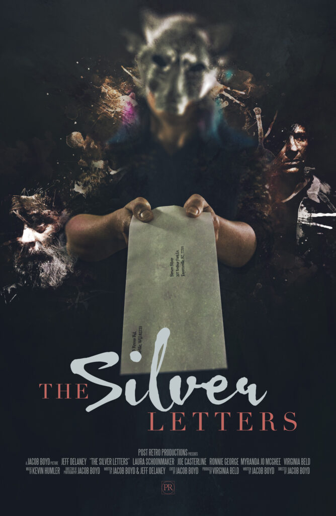 Poster design: "The Silver Letters" short film by Jacob Boyd. Photography and design by Danny Rendo / Devillin Labs